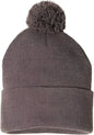 Sportsman SP15 Pom Pom 12’’ Knit Beanie Heather Brown Brown / One Size Fits Most