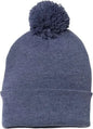 Sportsman SP15 Pom-Pom 12’’ Knit Beanie - Heather Navy - Navy / One Size Fits Most