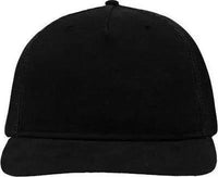 Sportsman SP1550 Modern Five-Panel Trucker Fit Cap - Black Black - Black / One Size Fits Most