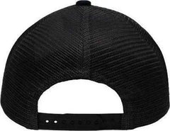 Sportsman SP1550 Modern Five-Panel Trucker Fit Cap - Black Black - Black / One Size Fits Most