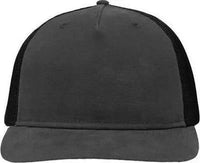 Sportsman SP1550 Modern Five-Panel Trucker Fit Cap - Charcoal Black - Dark Gray Black / One Size Fits Most