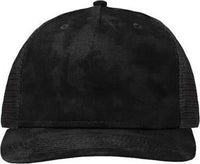 Sportsman SP1550 Modern Five-Panel Trucker Fit Cap - Old Wash Black Black - Black / One Size Fits Most