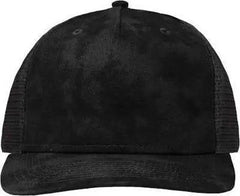 Sportsman SP1550 Modern Five-Panel Trucker Fit Cap - Old Wash Black Black - Black / One Size Fits Most