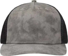Sportsman SP1550 Modern Five-Panel Trucker Fit Cap - Old Wash Gray Black - Gray Black / One Size Fits Most