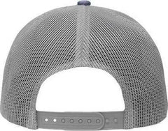 Sportsman SP1550 Modern Five-Panel Trucker Fit Cap - Old Wash Navy Gray - Navy Gray / One Size Fits Most