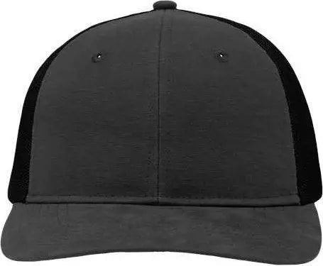 Sportsman SP1650 Modern Six-Panel Trucker Fit Cap - Charcoal Black - Dark Gray Black / One Size Fits Most