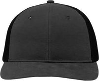 Sportsman SP1650 Modern Six-Panel Trucker Fit Cap - Charcoal Black - Dark Gray Black / One Size Fits Most