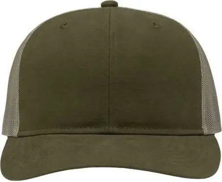 Sportsman SP1650 Modern Six-Panel Trucker Fit Cap - Dark Olive Green Khaki - Olive Khaki / One Size Fits Most