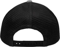 Sportsman SP1650 Modern Six-Panel Trucker Fit Cap - Heather Gray Black - Gray Black / One Size Fits Most