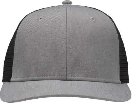 Sportsman SP1650 Modern Six-Panel Trucker Fit Cap - Heather Gray Black - Gray Black / One Size Fits Most