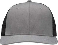 Sportsman SP1650 Modern Six-Panel Trucker Fit Cap - Heather Gray Black - Gray Black / One Size Fits Most