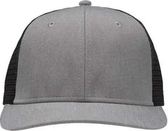 Sportsman SP1650 Modern Six-Panel Trucker Fit Cap - Heather Gray Black - Gray Black / One Size Fits Most