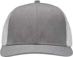 Sportsman SP1650 Modern Six-Panel Trucker Fit Cap - Heather Gray White - Gray White / One Size Fits Most