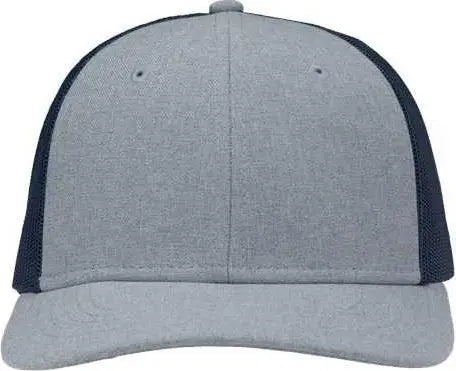 Sportsman SP1650 Modern Six-Panel Trucker Fit Cap - Heather Ice Blue Navy - Icy Navy / One Size Fits Most