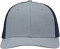 Sportsman SP1650 Modern Six-Panel Trucker Fit Cap - Heather Ice Blue Navy - Icy Navy / One Size Fits Most