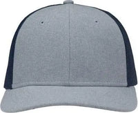Sportsman SP1650 Modern Six-Panel Trucker Fit Cap - Heather Ice Blue Navy - Icy Navy / One Size Fits Most