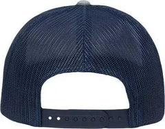 Sportsman SP1650 Modern Six-Panel Trucker Fit Cap - Heather Ice Blue Navy - Icy Navy / One Size Fits Most