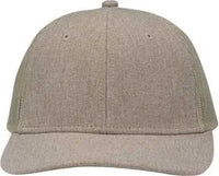 Sportsman SP1650 Modern Six-Panel Trucker Fit Cap - Heather Khaki Khaki - Khaki / One Size Fits Most