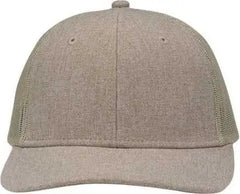 Sportsman SP1650 Modern Six-Panel Trucker Fit Cap - Heather Khaki Khaki - Khaki / One Size Fits Most
