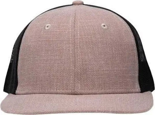 Sportsman SP1650 Modern Six-Panel Trucker Fit Cap - X Hatch Khaki Black - Khaki Black / One Size Fits Most