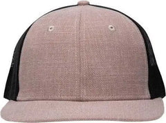 Sportsman SP1650 Modern Six-Panel Trucker Fit Cap - X Hatch Khaki Black - Khaki Black / One Size Fits Most