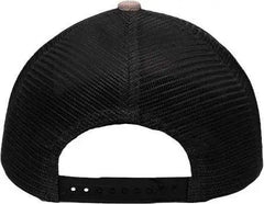 Sportsman SP1650 Modern Six-Panel Trucker Fit Cap - X Hatch Khaki Black - Khaki Black / One Size Fits Most