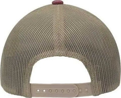 Sportsman SP1650 Modern Six-Panel Trucker Fit Cap - X Hatch Red Khaki - Red Khaki / One Size Fits Most
