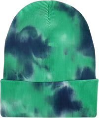 Sportsman SP412 12’’ Tie-Dyed Knit Beanie - Ocean - Navy / One Size Fits Most