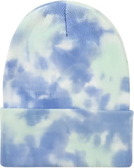 Sportsman SP412 12’’ Tie-Dyed Knit Beanie - Sky - Columbia Blue / One Size Fits Most