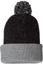 Sportsman SP70 12’’ Knit Speckled Pom-Pom Beanie - Black Heather Grey - Black Gray / One Size Fits Most