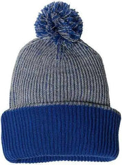 Sportsman SP70 12’’ Knit Speckled Pom-Pom Beanie - Heather Grey Royal - Gray Royal / One Size Fits Most