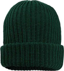 Sportsman SP90 12’’ Chunky Cuffed Beanie - Forest Green - Forest / One Size Fits Most