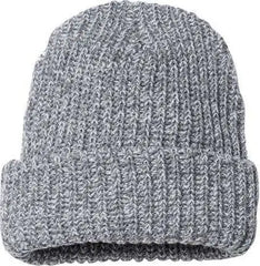 Sportsman SP90 12’’ Chunky Knit Cuffed Beanie - Grey White Speckled - Gray White / One Size Fits Most