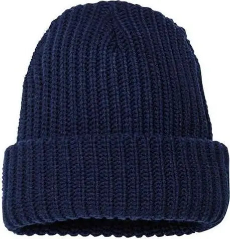 Sportsman SP90 12’’ Chunky Knit Cuffed Beanie - Navy - Navy / One Size Fits Most