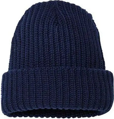 Sportsman SP90 12’’ Chunky Knit Cuffed Beanie - Navy - Navy / One Size Fits Most