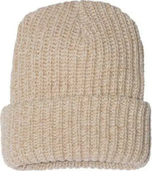 Sportsman SP90 12’’ Chunky Knit Cuffed Beanie - Oatmeal - Sand / One Size Fits Most