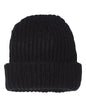 Sportsman SP90S 12’’ Chunky Cuffed Beanie - SP90 - Black - Black / One Size Fits Most