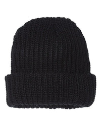 Sportsman SP90S 12’’ Chunky Cuffed Beanie - SP90 - Black - Black / One Size Fits Most