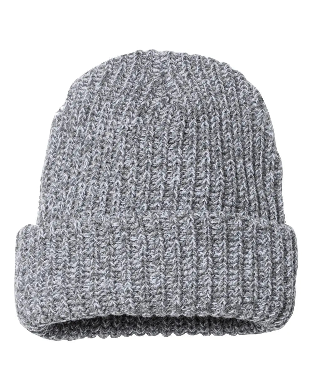 Sportsman SP90S 12’’ Chunky Cuffed Beanie - SP90 - Gray White Speckled - Gray White Speckled / One Size Fits Most