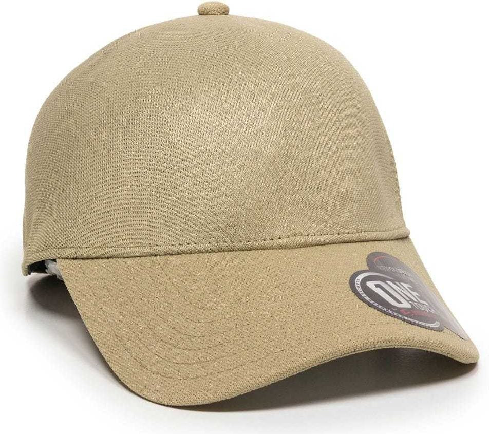 OC Sports STRIKE Flexible Fitting Cap - Khaki | HIT a Double