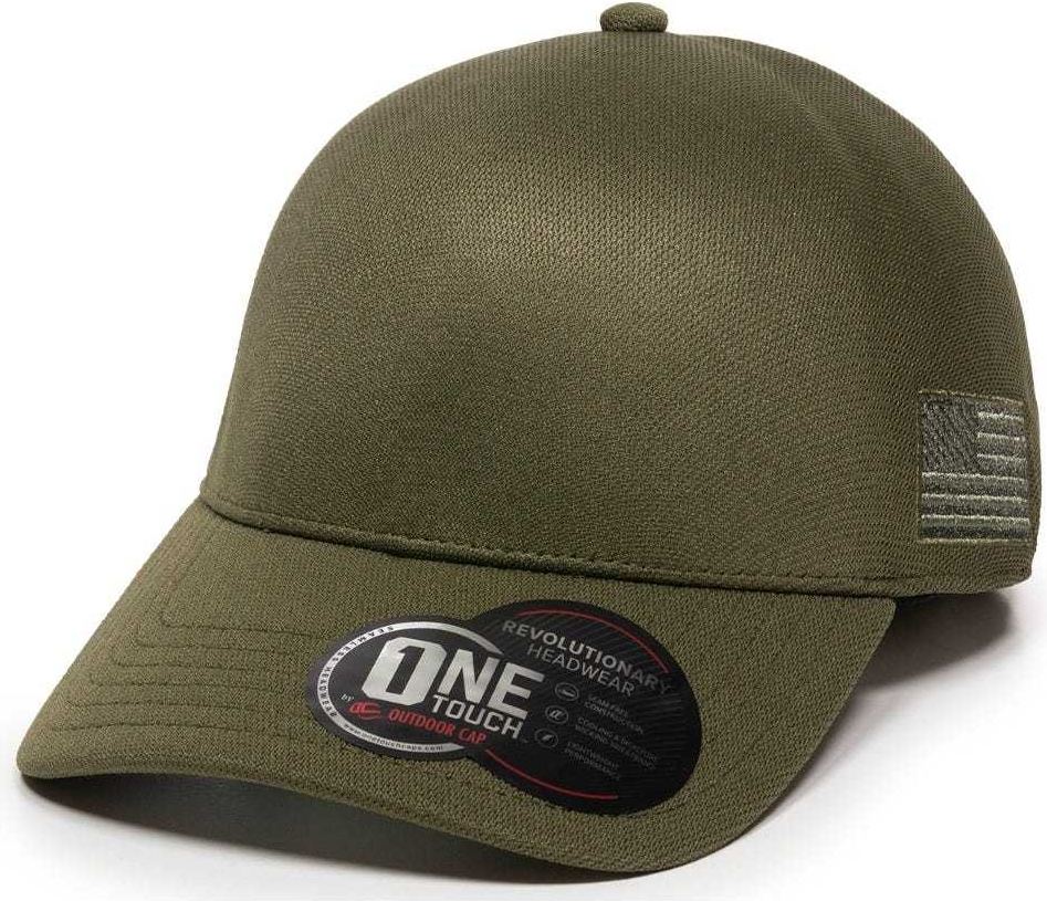 OC Sports STRIKE Flexible Fitting Cap - Olive | HIT a Double