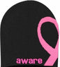 TCK Aware Breast Cancer Ribbon Beanie - Black Pink - Black Hot Pink / One Size Fits Most