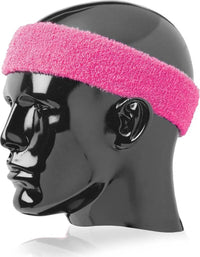 TCK Terry Headband 2’’ Wide Wide Hot Pink Hot Pink / One Size Fits Most