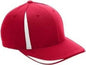 Team 365 ATB102 By Flexfit Adult Pro Formance Front Sweep Cap Sport Red White Red White / S/M