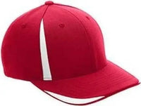 Team 365 ATB102 By Flexfit Adult Pro Formance Front Sweep Cap Sport Red White Red White / S/M