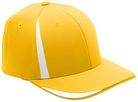 Team 365 ATB102 By Flexfit Adult Pro-Formance Front Sweep Cap - Sportathletic Gold White - Gold White / S/M