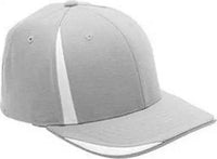 Team 365 ATB102 By Flexfit Adult Pro Formance Front Sweep Cap Sportsilver White Light Gray White / S/M