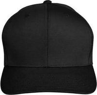 Team 365 TT801 By Yupoong Adult Zone Performance Cap - Black - Black / One Size Fits Most