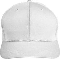 Team 365 TT801 By Yupoong Adult Zone Performance Cap - White - White / One Size Fits Most