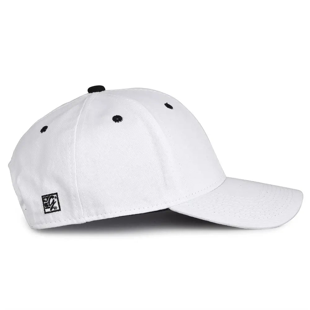 The Game GB2016 White Snapback Cotton Twill Cap - White Black - White Black / 6 7/8’’ - 7 5/8’’